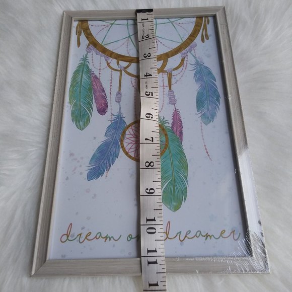 New! Dream On Dreamer Glass Frame Home Decor 1 pc - Picture 5 of 5